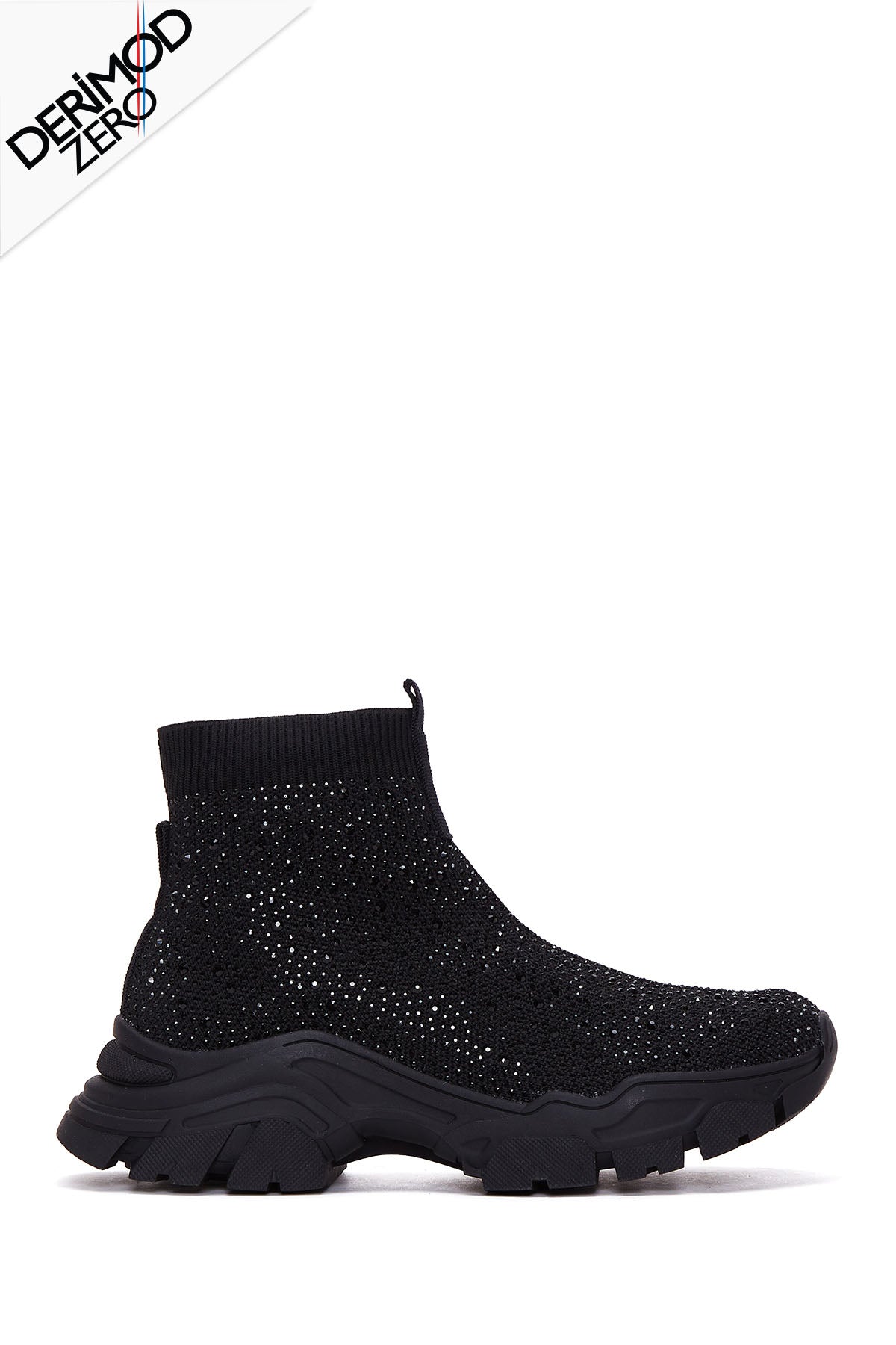 Kadın Siyah Taşlı Bilekli Sneaker 23WFD43076F | Derimod