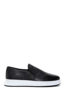 Men's Black Leather Sports Loafer | Derimod