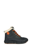 Geox Boy Black Flexyper Abx Laced Waterproof Boots | Derimod