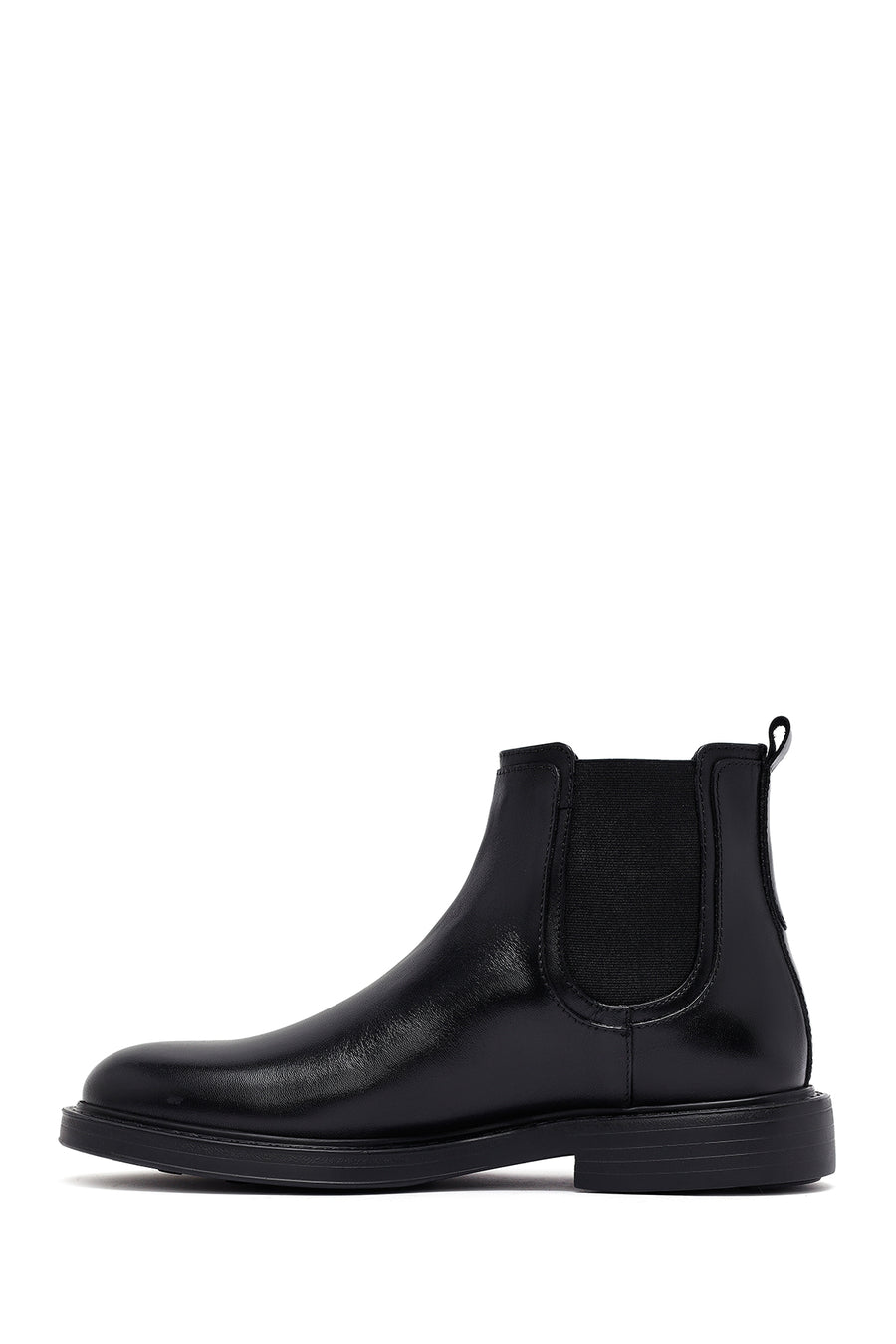 Male Black Leather Chelsea Boots