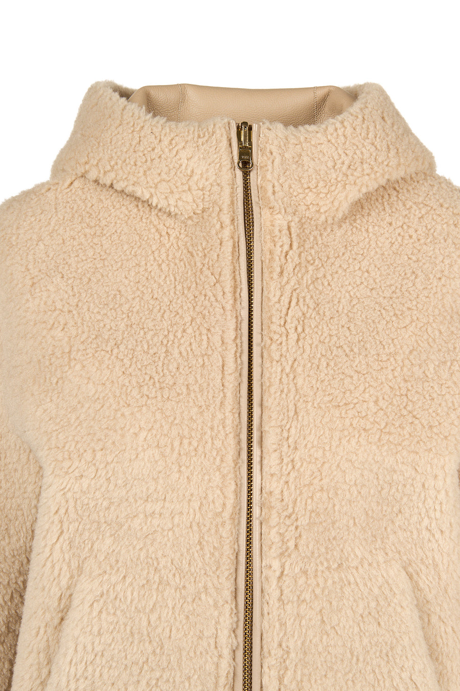 Gardena Women's Beige Reversible Teddy Coat