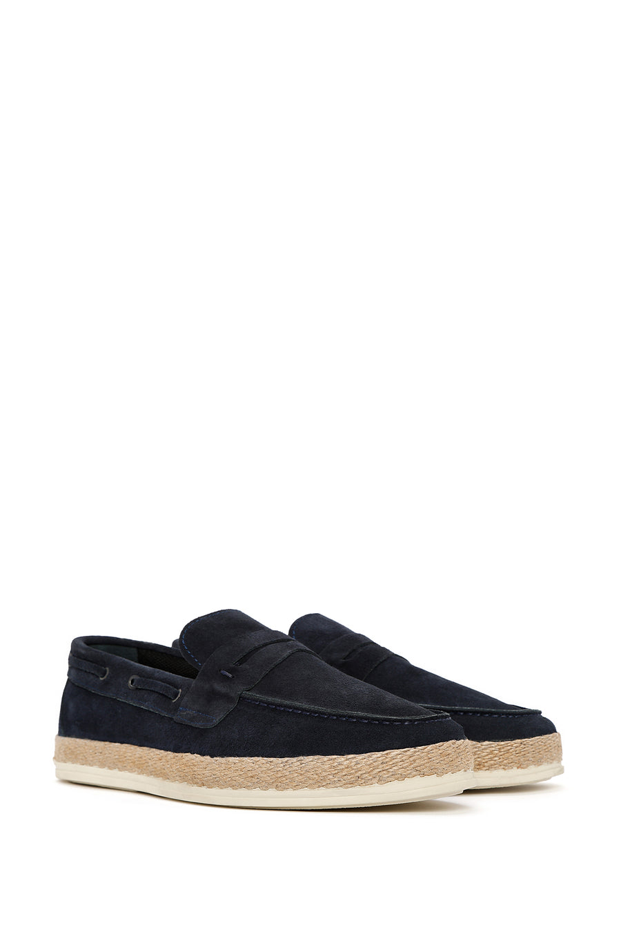 Men's Navy Blue Suede Leather Casual Loafer