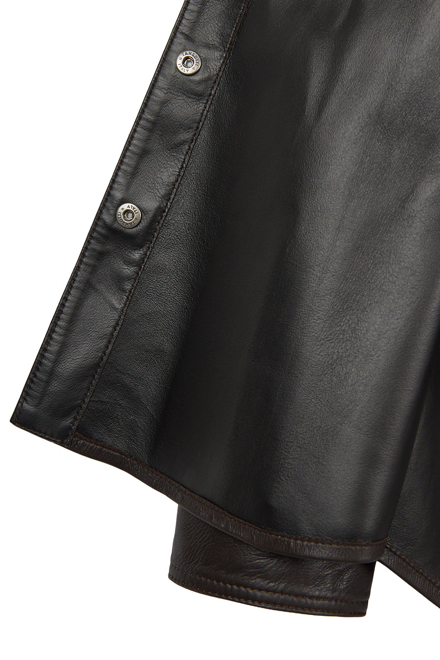 Monako Woman Brown Suede Leather Shirt