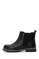 Women's Black Leather Chelsea Boots | Derimod