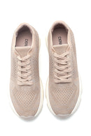 Kadın Bej Delikli Sneaker | Derimod