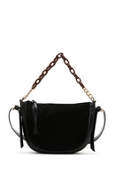 Women's Black Suede Shoulder Bag | Derimod