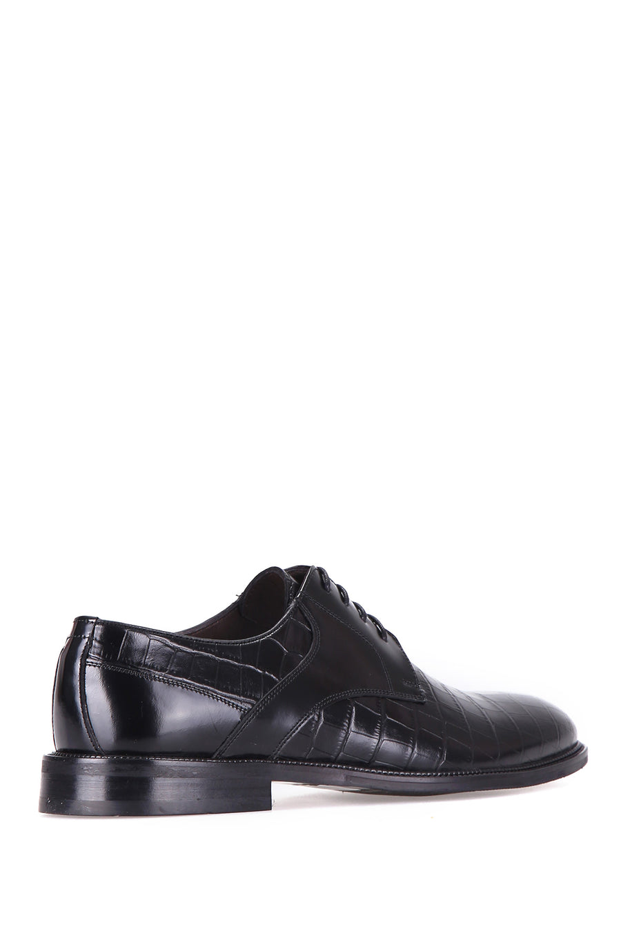 Crocodile Patterned Men's Leather Shoes
