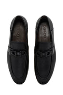 Men's Black Leather Loafer | Derimod