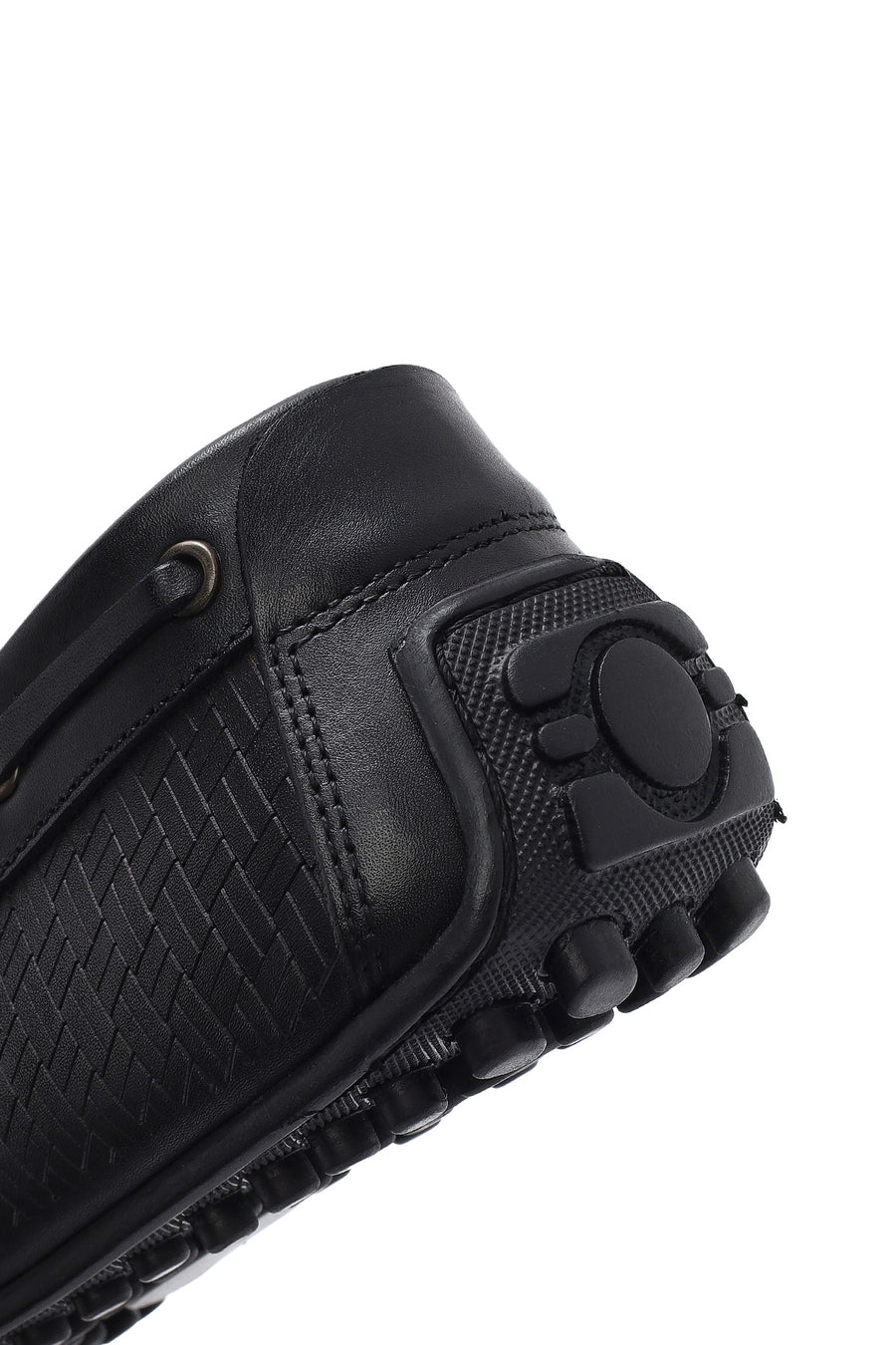 Men's Black Leather Casual Loafer