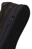 Erkek Antrasit Bağcıklı Süet Deri Sneaker | Derimod
