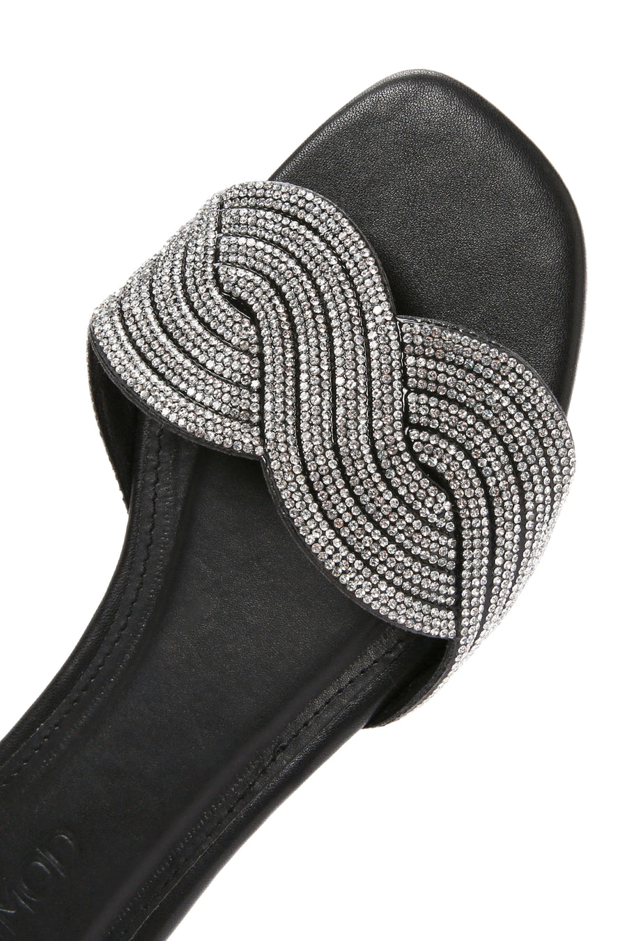 Women's Black Stone Slippers