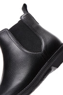 Men's Black Leather Casual Chelsea Boots | Derimod