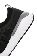 Derimod Zero Erkek Siyah Bağcıklı Kalın Tabanlı Kumaş Sneaker | Derimod