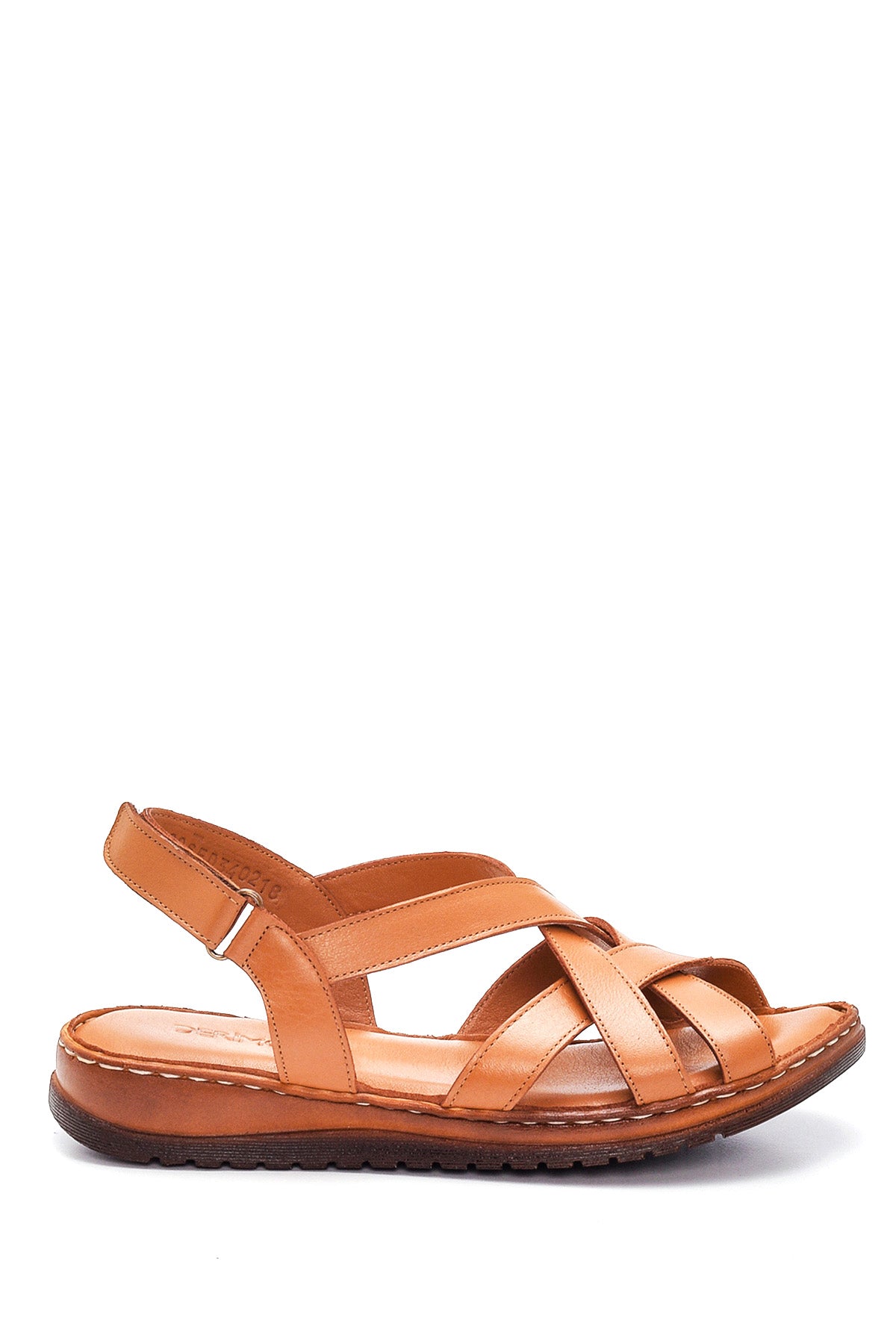 Kadın Taba Deri Comfort Sandalet 22SFD340218 | Derimod