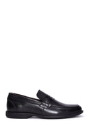 Men's Black Leather Casual Loafer | Derimod