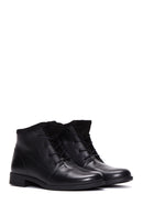 Women's Black Leather Casual Boots | Derimod