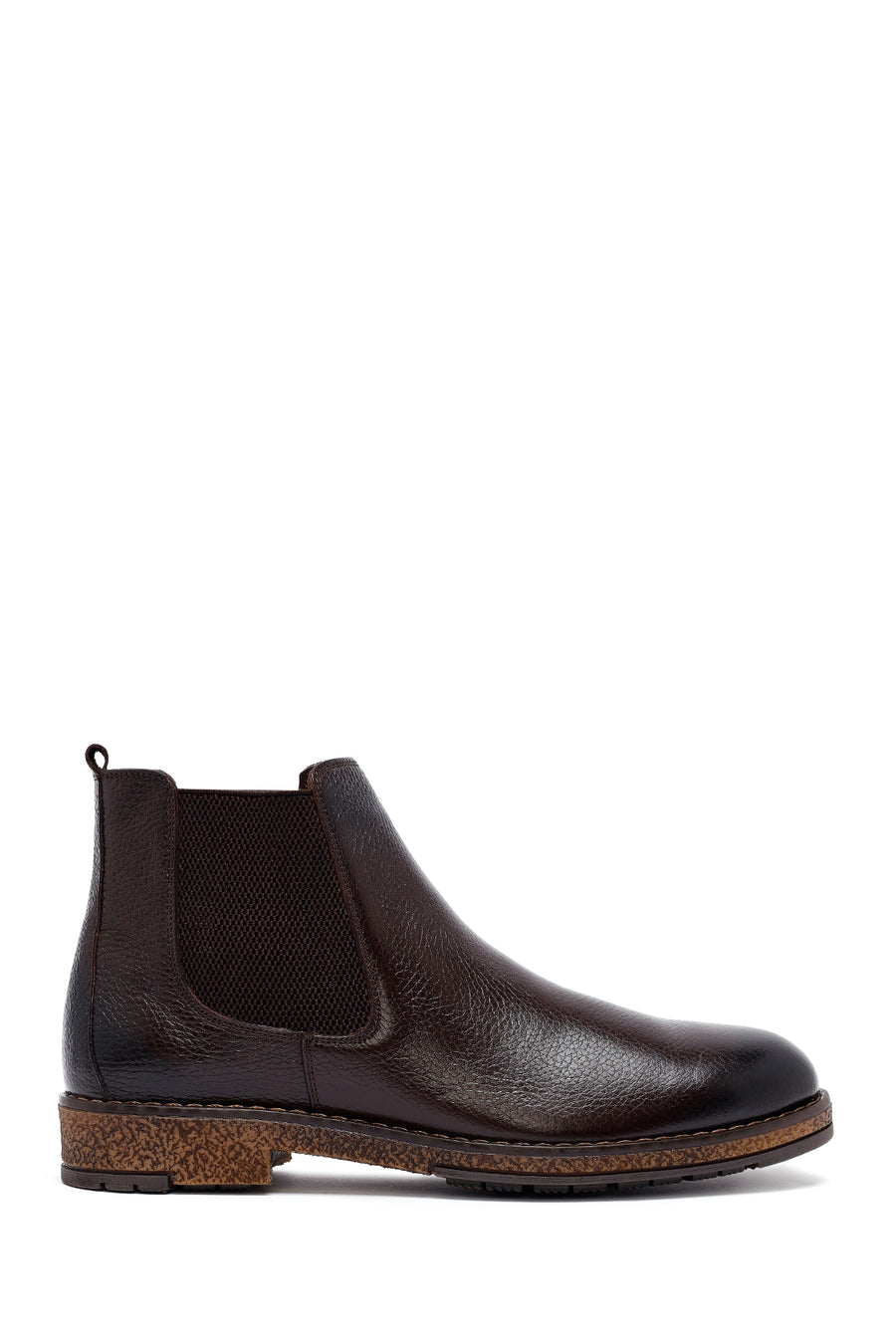 Male Brown Leather Chelsea Boots 25WFD6719FT | Derimod