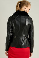 Rachel Women's Leather Jacket | Derimod