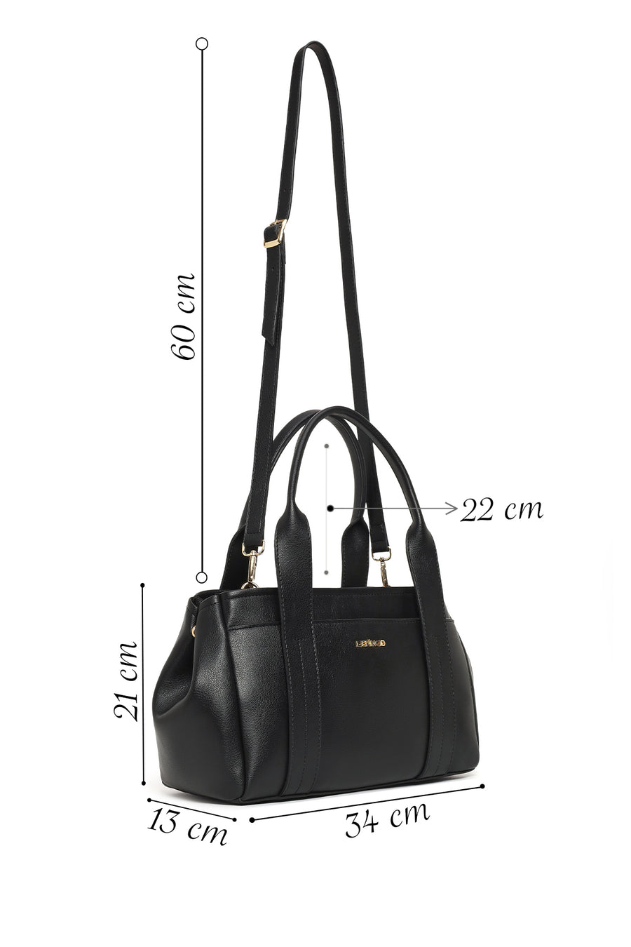 Women's Black Long Strap Shoulder Bag