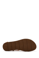 Women's Gold Braided Detail Sandals | Derimod