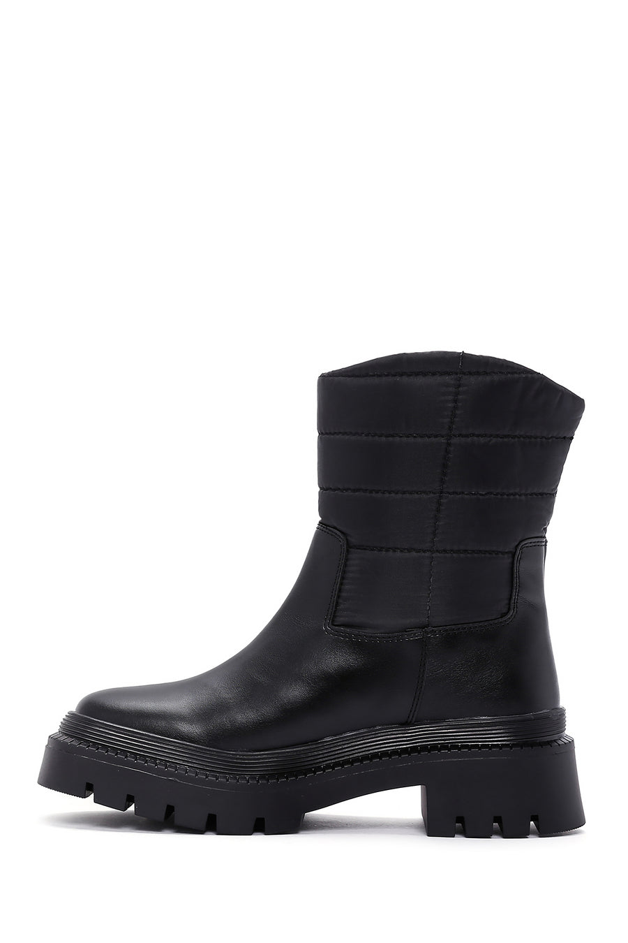 Women's Black Thick Soled Casual Boots