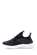 Women's Black Patterned Sneaker | Derimod