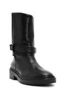 Women's Black Leather Boots | Derimod