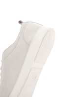 Men's White Leather Sneaker | Derimod