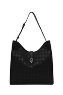 Woman Black Printed Shoulder Bag | Derimod