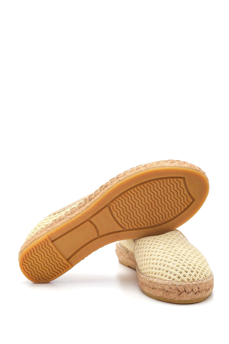 Women's Beige Straw Sole Espadrille