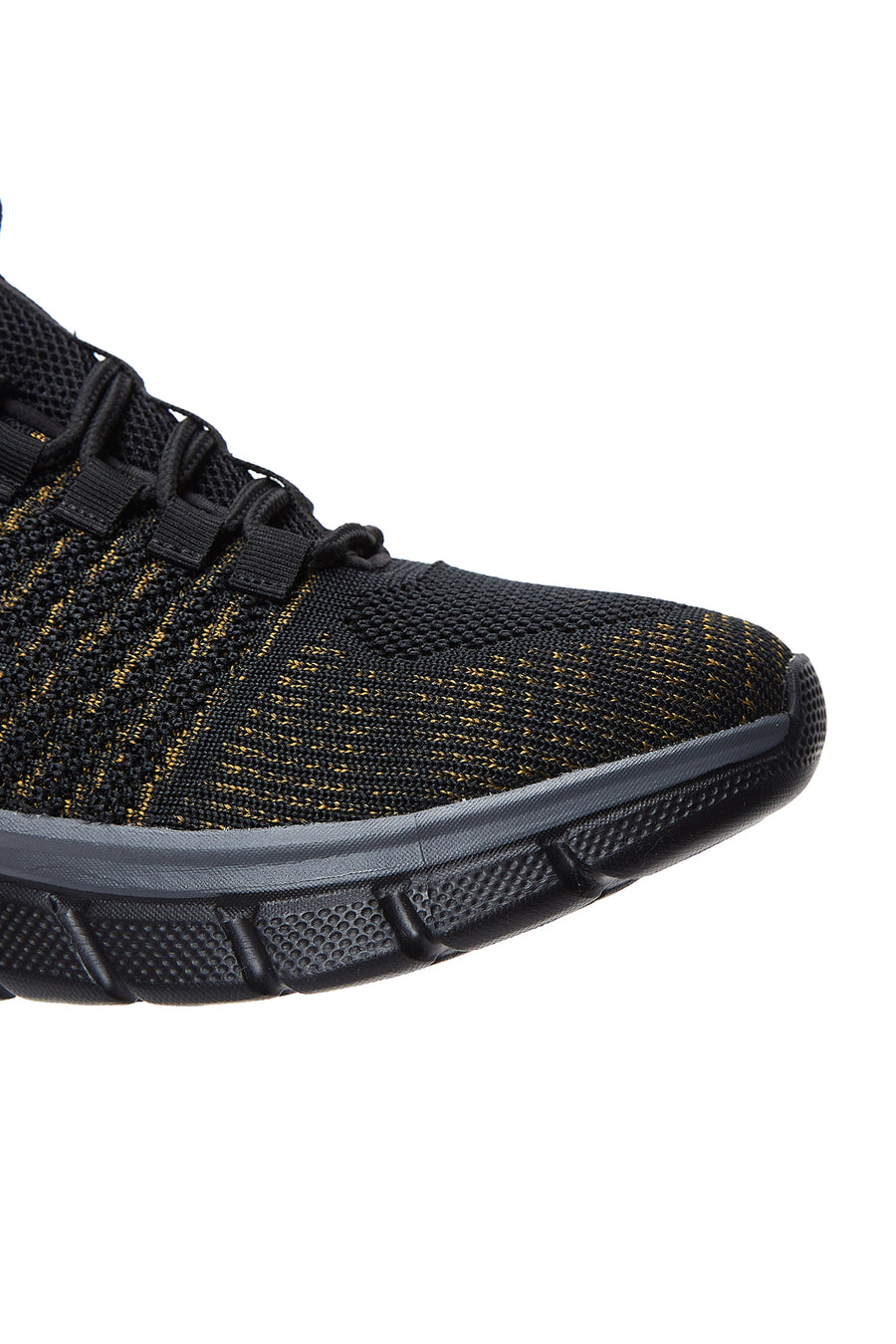 Women's Black Fabric Sneaker