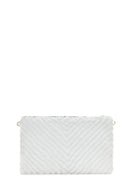 Women's White Long Strap Plush Portfolio Bag | Derimod