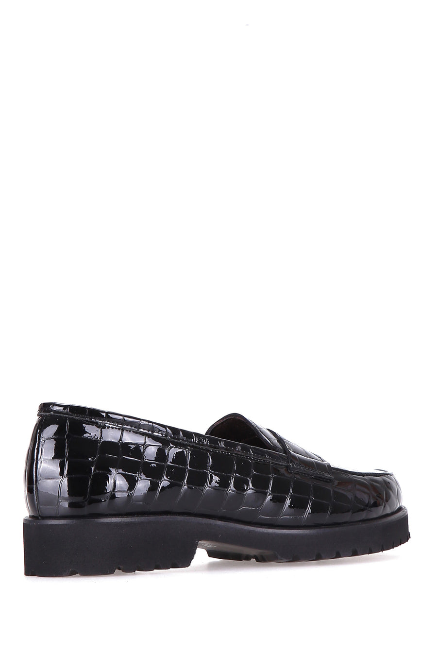 Crocodile Patterned Women's Leather Shoes
