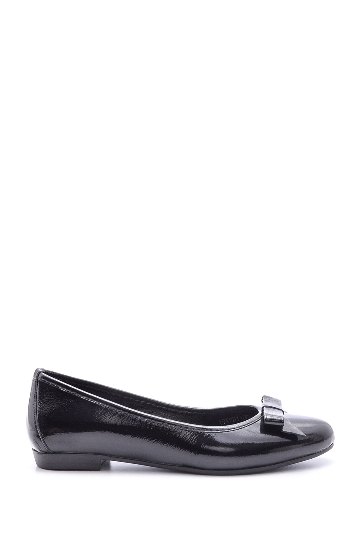 Women's Patent Leather Bow Ballerina Ballerinas 19WFD110016 | Derimod