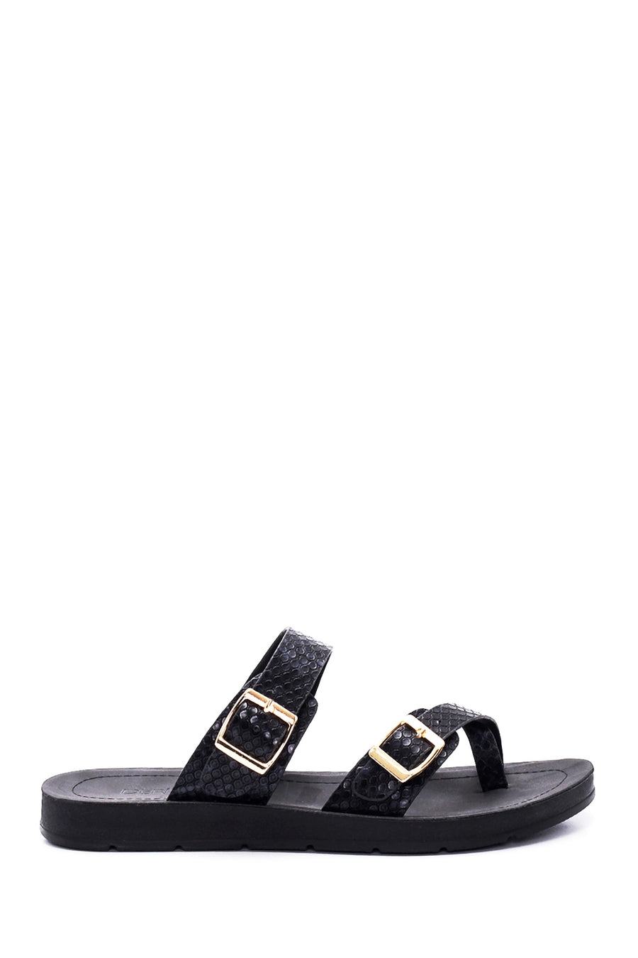 Women's Snake Patterned Flip Flops 22SFE460140 | Derimod