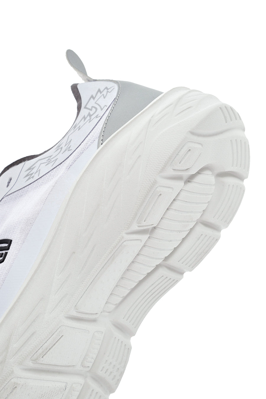 Women's White Lace-Up Thick Soled Sneaker