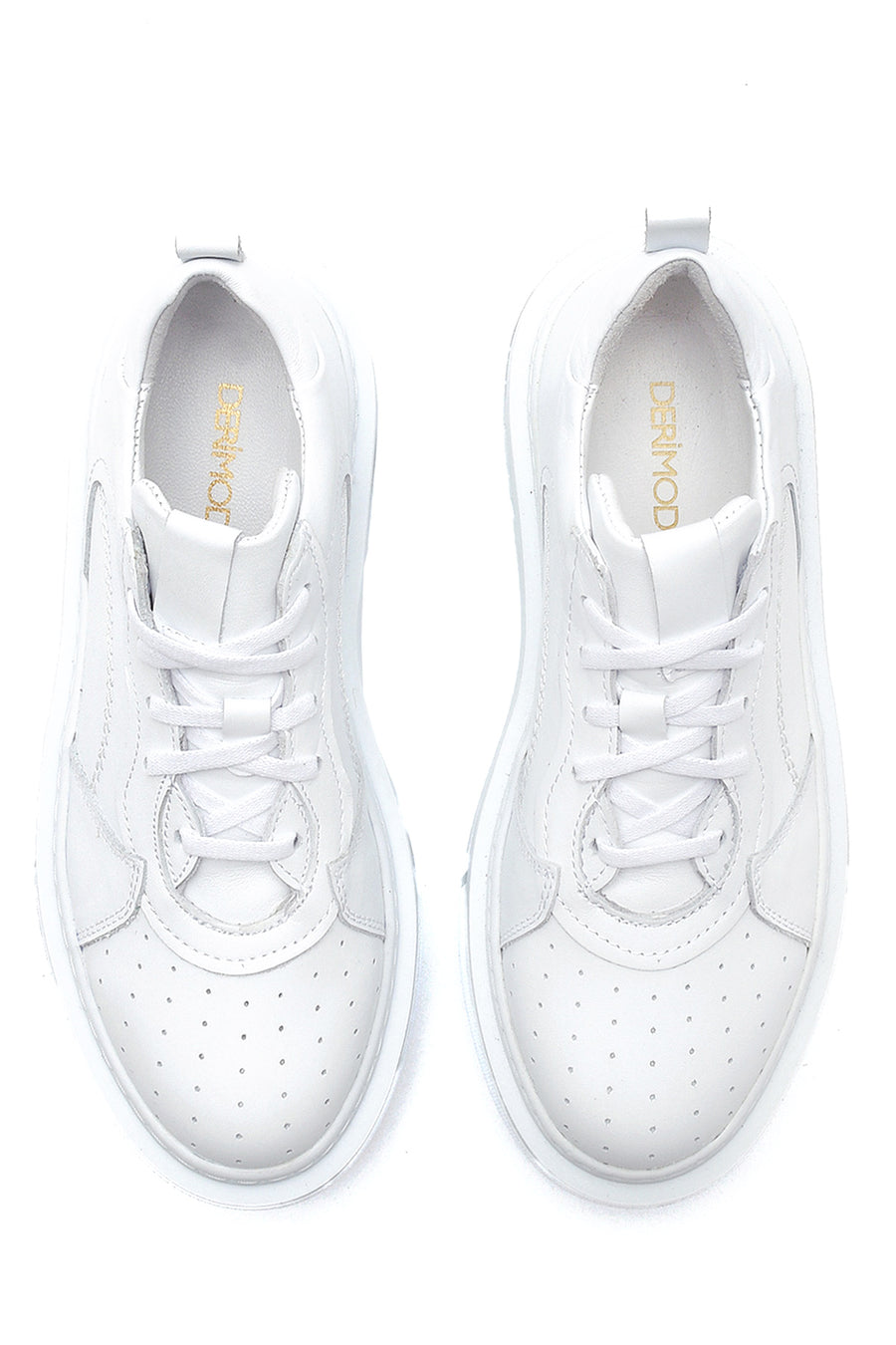 Women's White Leather Sneaker