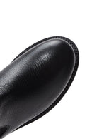 Women's Black Leather Chelsea Boots | Derimod