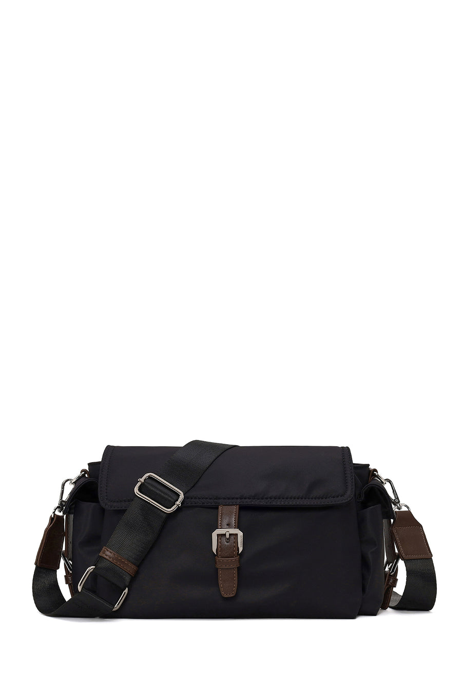 Woman Black Fabric Crossbody Bag AB240013KK | Derimod