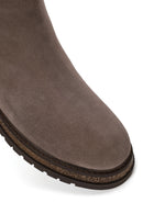 Male Mink Suede Chelsea Boots | Derimod