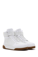 Women's White High Top Sneaker | Derimod