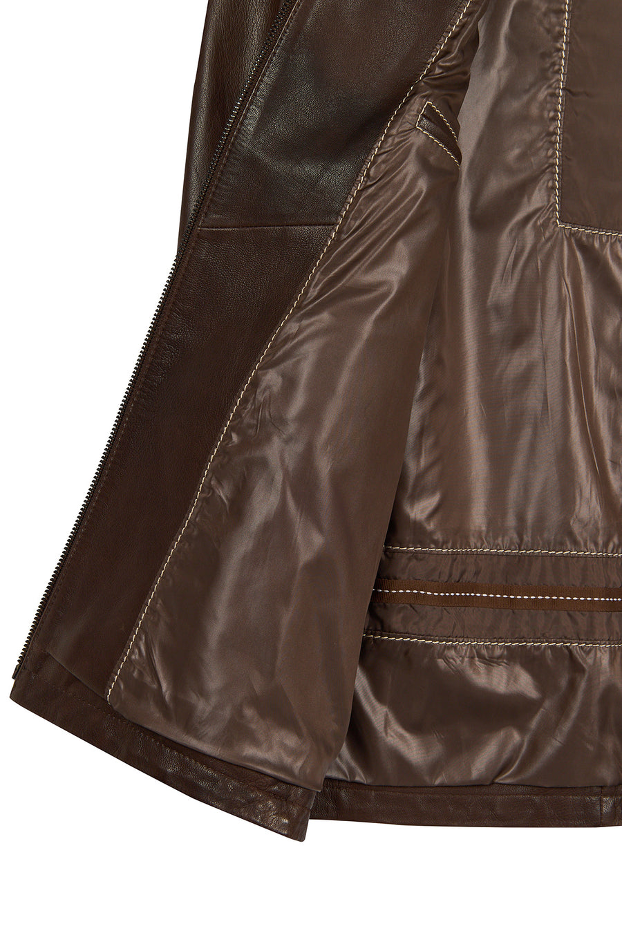 Insignia Male Brown Leather Jacket