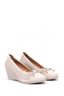 Women's Wedge Heeled Bow Shoes | Derimod