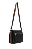 Woman Black Long-Strap Crossbody Bag | Derimod