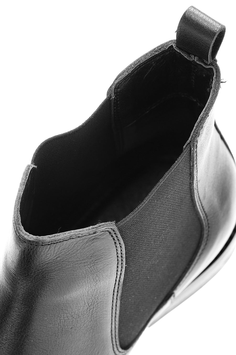 Men's Black Leather Chelsea Boots