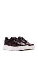 Men's Brown Leather Thick Sole Sneaker | Derimod