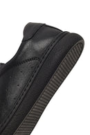 Kadın Siyah Bağcıklı Deri Sneaker | Derimod