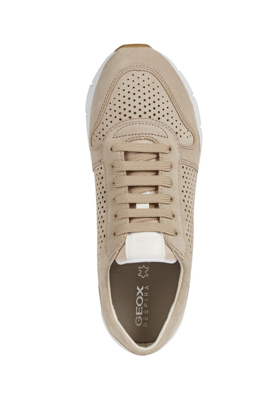 Geox Kadın Bej Sukie Bağcıklı Kumaş Sneaker