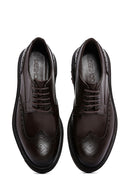 Men's Brown Leather Thick Soled Casual Shoes | Derimod