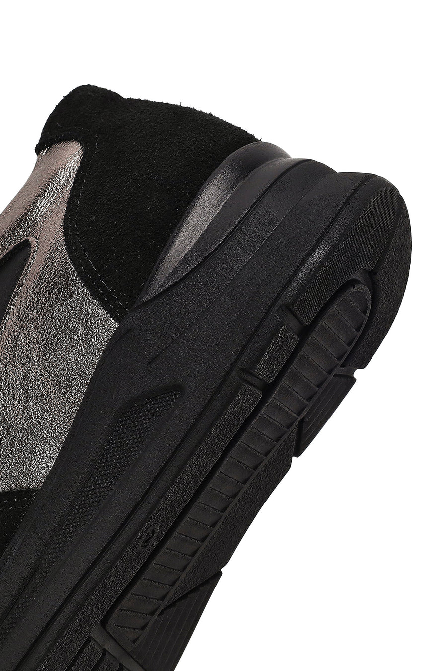 Kadın Siyah Bağcıklı Dolgu Topuklu Deri Sneaker